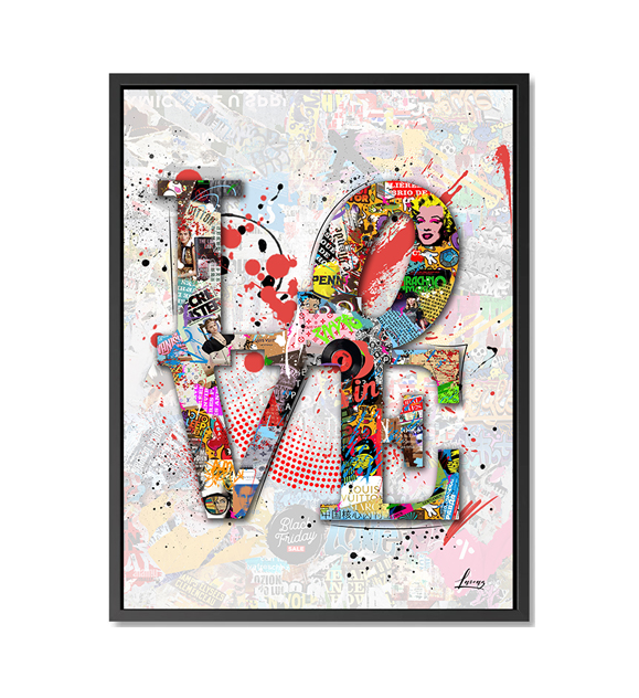 Tableau pop art - Love Art