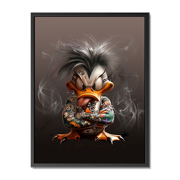 Tableau pop art - Tattoo Duck