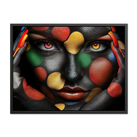 Tableau pop art - Colorful face of woman