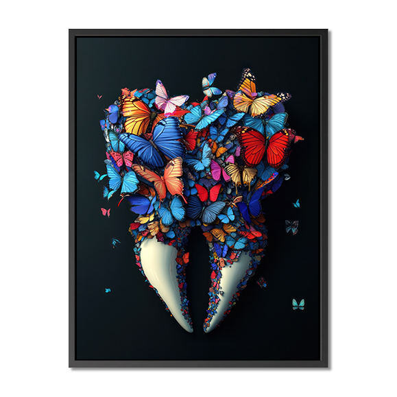 Tableau pop art - Butterfly Tooth