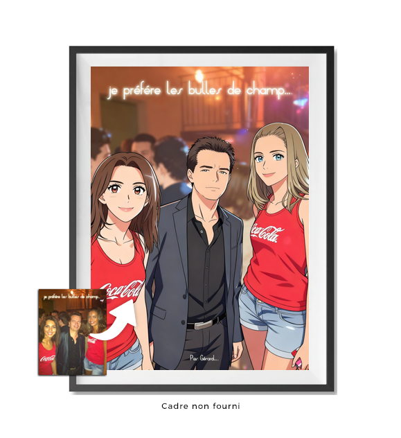 Tableaux, objet décoratifs Pop Art Tableau Personnalisé Manga