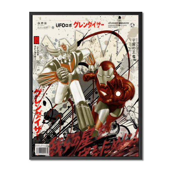 Tableau Goldorak Marvel