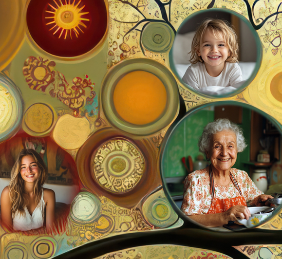 Zoom : Tableau personnalisé Arbre de Vie