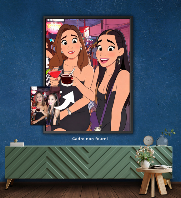 Tableau personnalisé Disney en situation