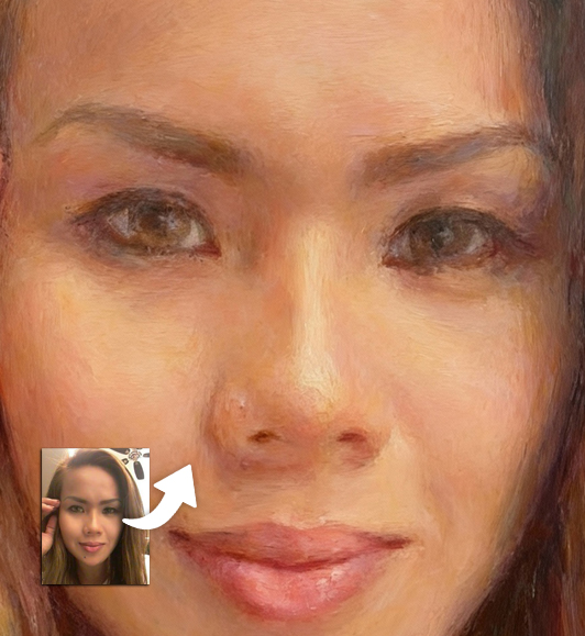 Zoom : Tableau Personnalisé Peinture à l'huile