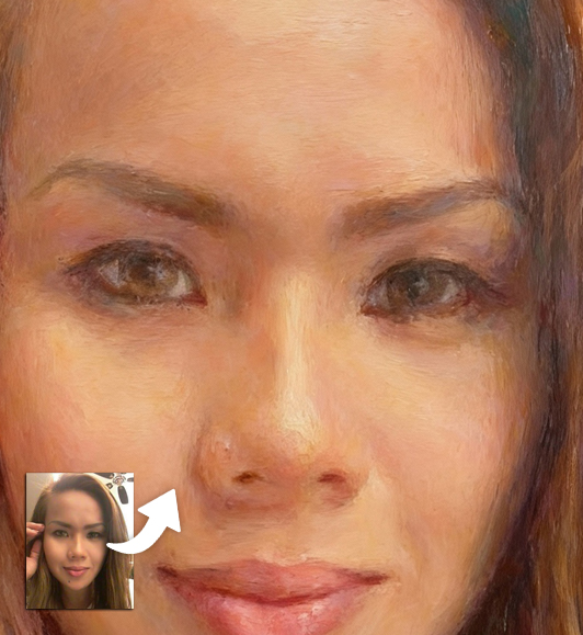 Zoom : Tableau Personnalisé Peinture à l'huile