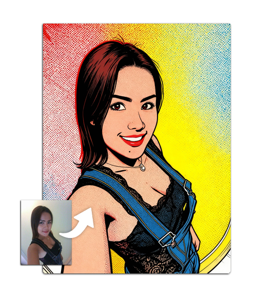 Tableau Personnalisé Pop Art Warhol : vue de face