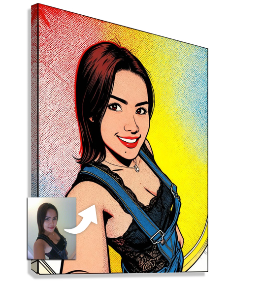 Tableau Personnalisé Pop Art Warhol : vue de coté