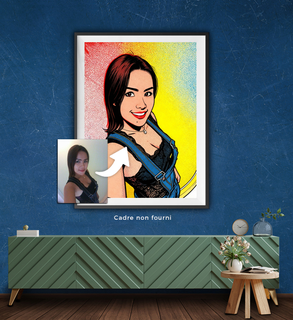 Tableau Personnalisé Pop Art Warhol en situation