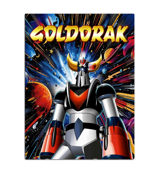 Tableau Goldorak Pop Art : vue de face