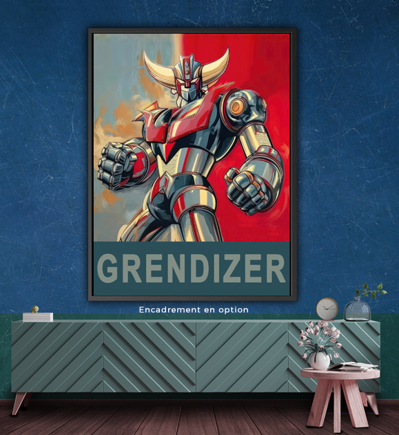 Tableau Goldorak Grendizer en situation 