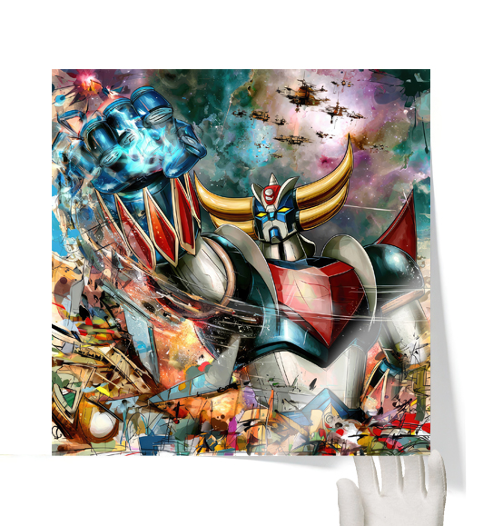 Tableau Goldorak Artiste : vue de face