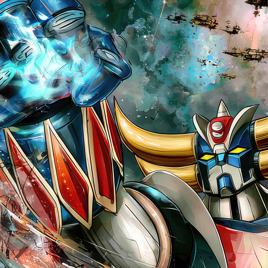 Zoom : Tableau Goldorak Artiste