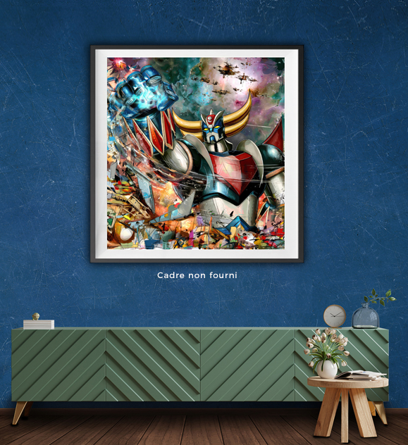 Tableau Goldorak Artiste en situation