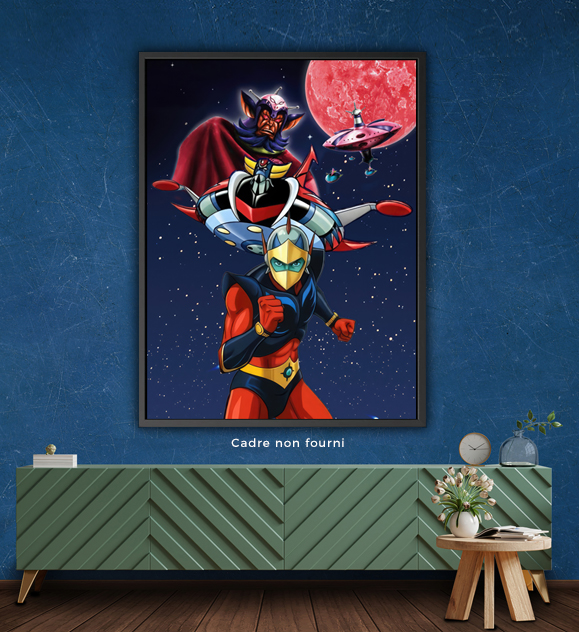 Tableau Goldorak Hero en situation
