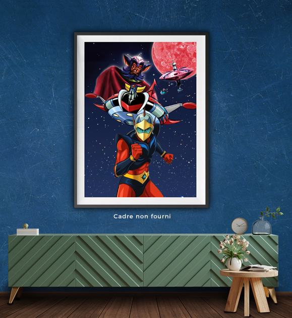 Tableau Goldorak Hero en situation