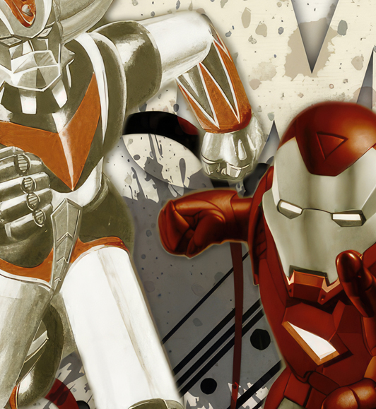 Zoom : Tableau Goldorak Marvel