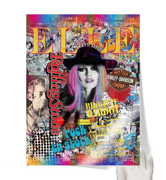  Tableau Pop Art Brigitte Bardot : vue de face