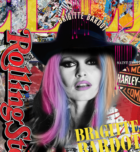 Zoom : Tableau Pop Art Brigitte Bardot