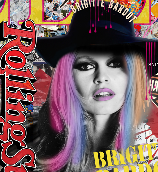 Zoom : Tableau Pop Art Brigitte Bardot