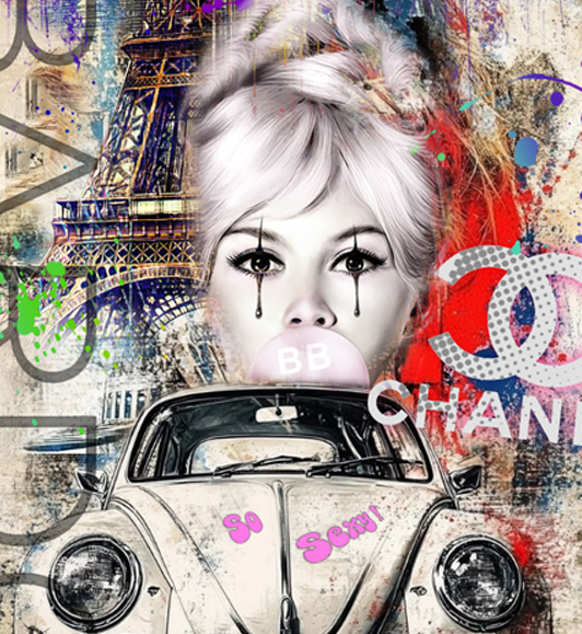 Zoom : Tableau Brigitte Bardot Cinéma