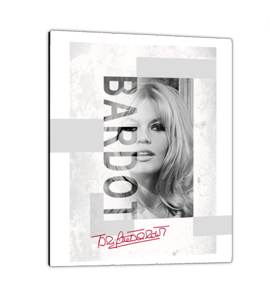 Tableau Brigitte Bardot Noir & Blanc : vue de coté