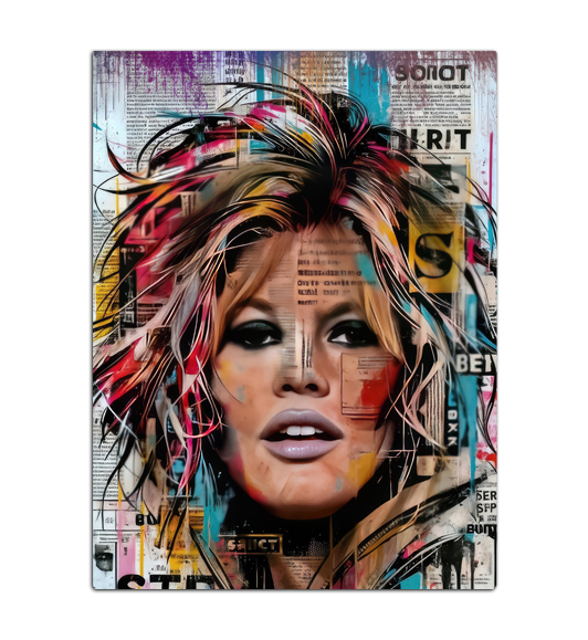  Tableau Brigitte Bardot  Portrait : vue de face