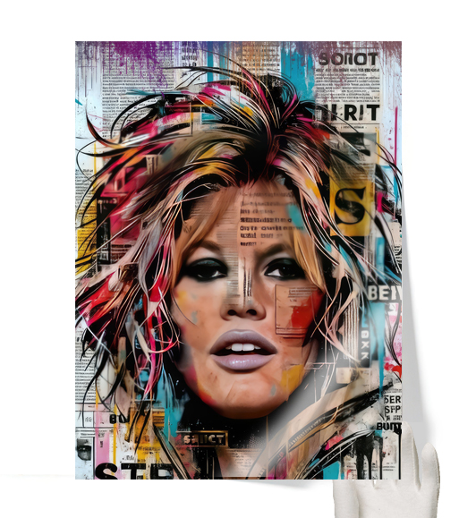  Tableau Brigitte Bardot  Portrait : vue de face