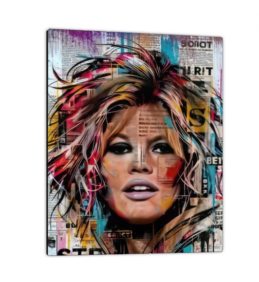 Tableau Brigitte Bardot  Portrait : vue de coté
