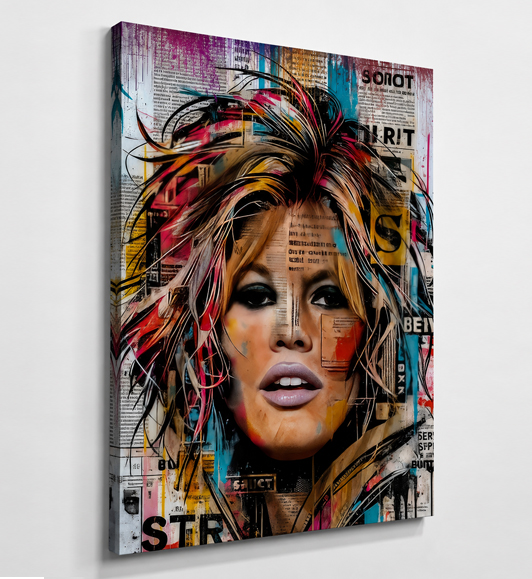 Tableau Brigitte Bardot Portrait : vue de coté
