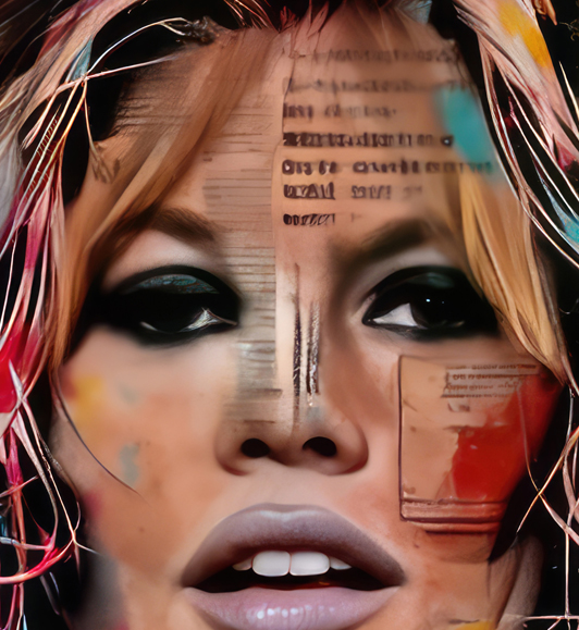 Zoom : Tableau Brigitte Bardot  Portrait