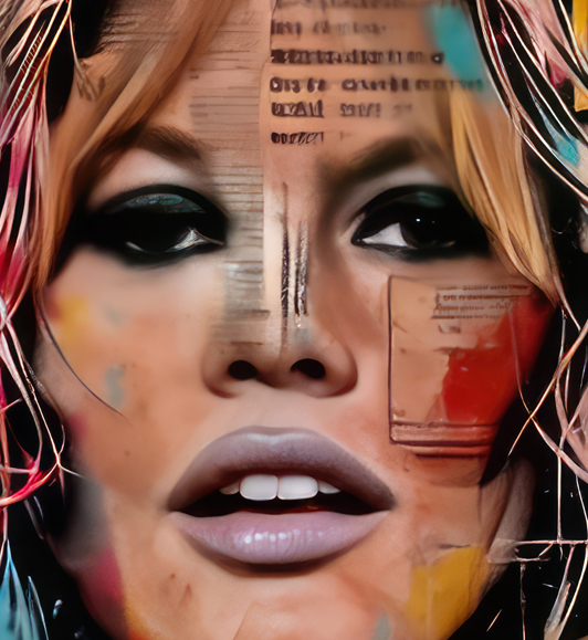 Zoom : Tableau Brigitte Bardot Portrait