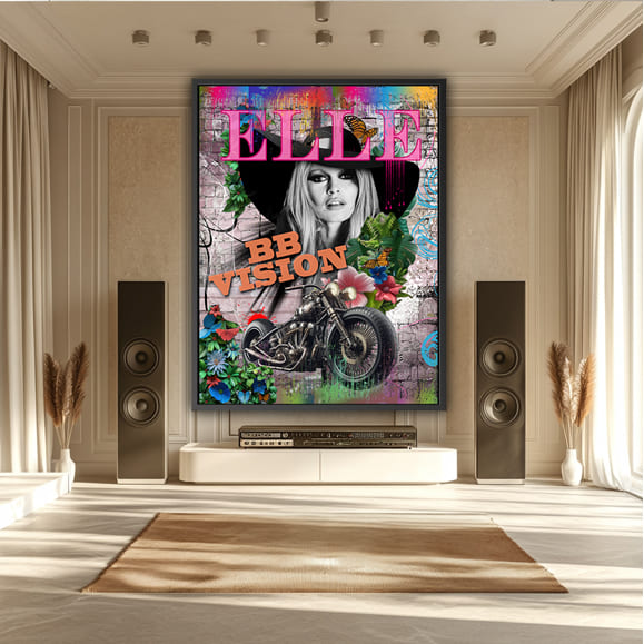 Tableaux, objet décoratifs Pop Art Tableau Brigitte Bardot Vintage
