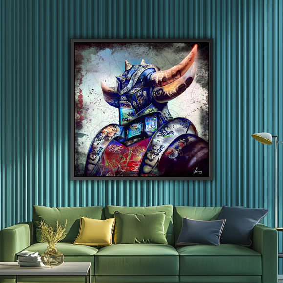 Tableau pop art - Tableau Goldorak Graffiti