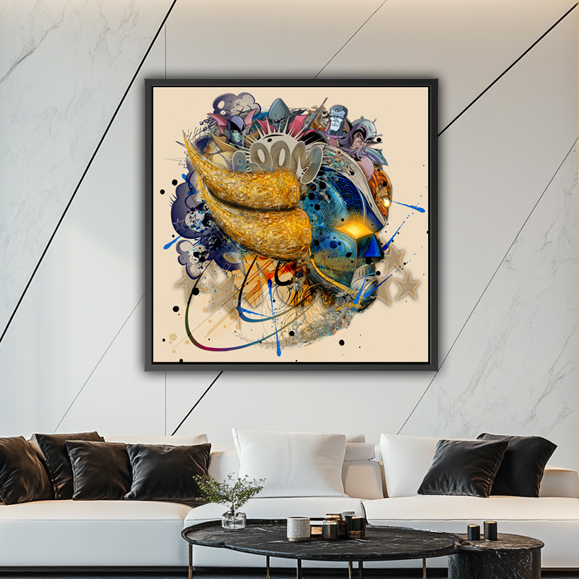 Tableau Goldorak Street Art
