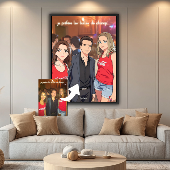 Tableaux, objet décoratifs Pop Art Tableau Personnalisé Manga