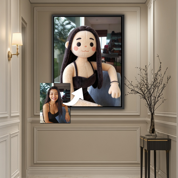 Tableaux, objet décoratifs Pop Art Tableau Personnalisé Photo Peluche